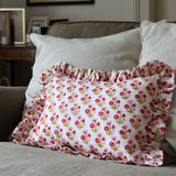 red flower Cushion Cover