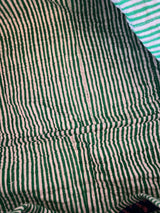 Mia blue flower 100% cotton block printed weekend duffle bag perfect for weekends away , overnight stays, gym or beach. Size 50cm x 35cm x 25cm