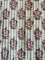 Quilted blocked cotton weekend duffle bag standard size