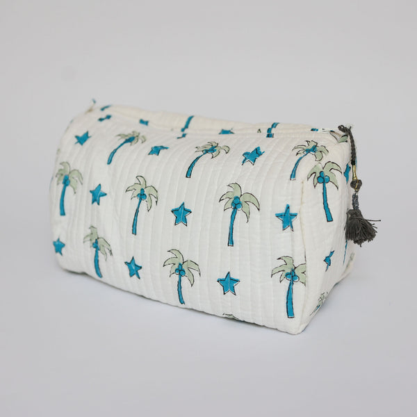 Blue Palm Wash bag - 50% off